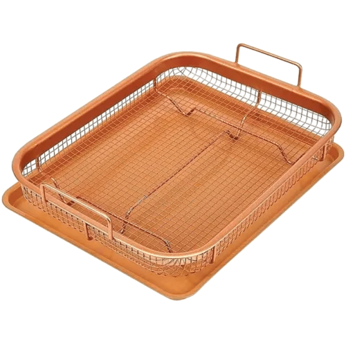 Assadeira Cesto Alças Fritadeira Forno Antiaderente Cerâmica