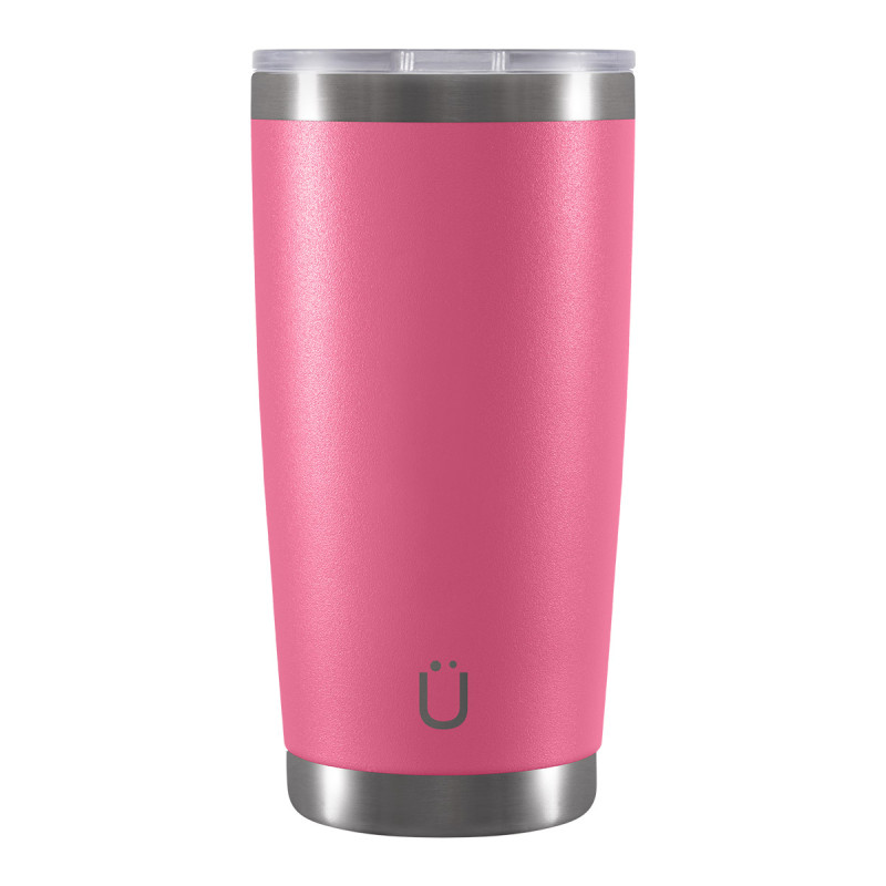 Copo térmico Gelado e Quente com tampa 591 ml Lucky - Gluck-Pink
