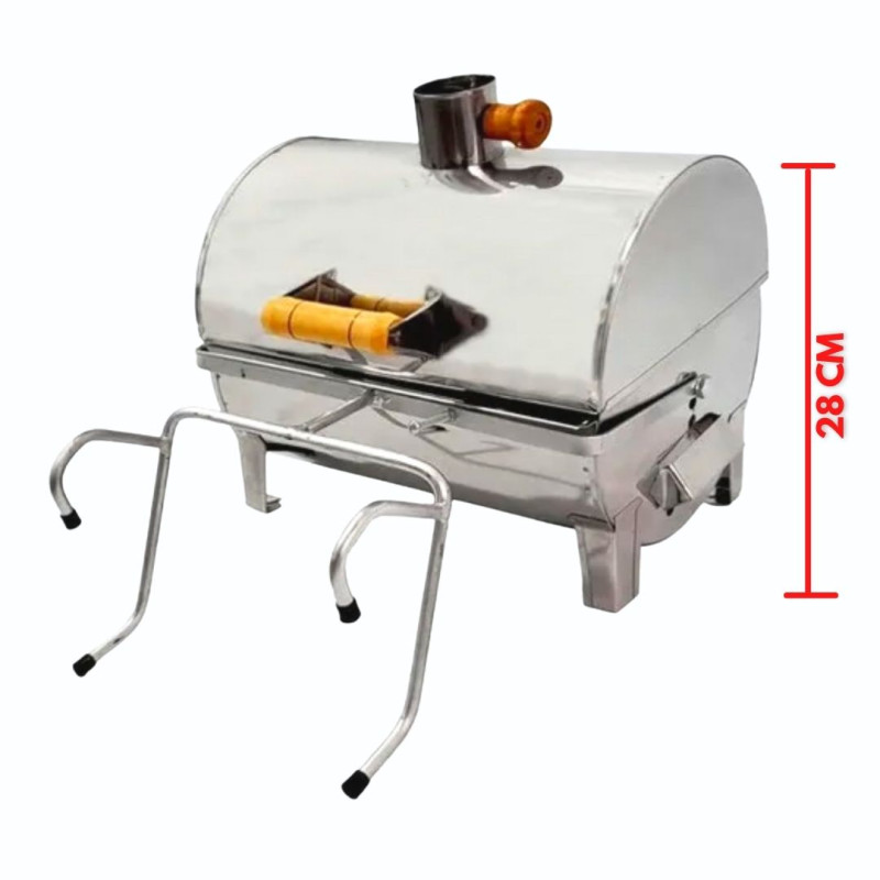 Churrasqueira Para Barco Bafinho Inox 40x25 