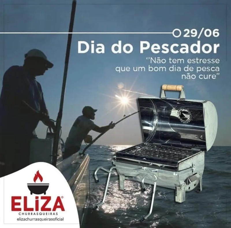 Churrasqueira Para Barco Bafinho Inox 40x25 