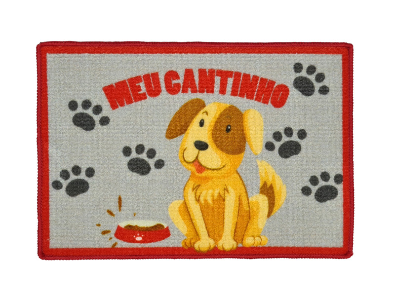Tapete Capacho Tema Pet's Durável Confortável Antiderrapante - Sortidos