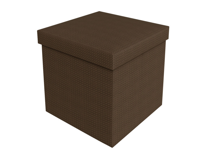Puff Bau Quadrado Desmontavel 38x38 Decoração Sala Quarto