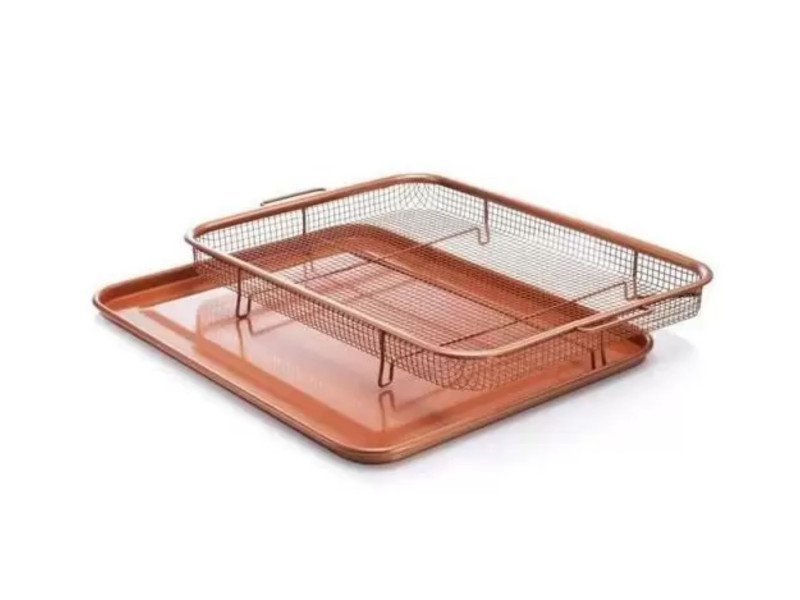 Assadeira Cesto Alças Fritadeira Forno Antiaderente Cerâmica