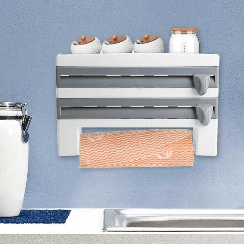 Porta Rolos Suporte Masterpro Temperos Alumínio Papel Toalha