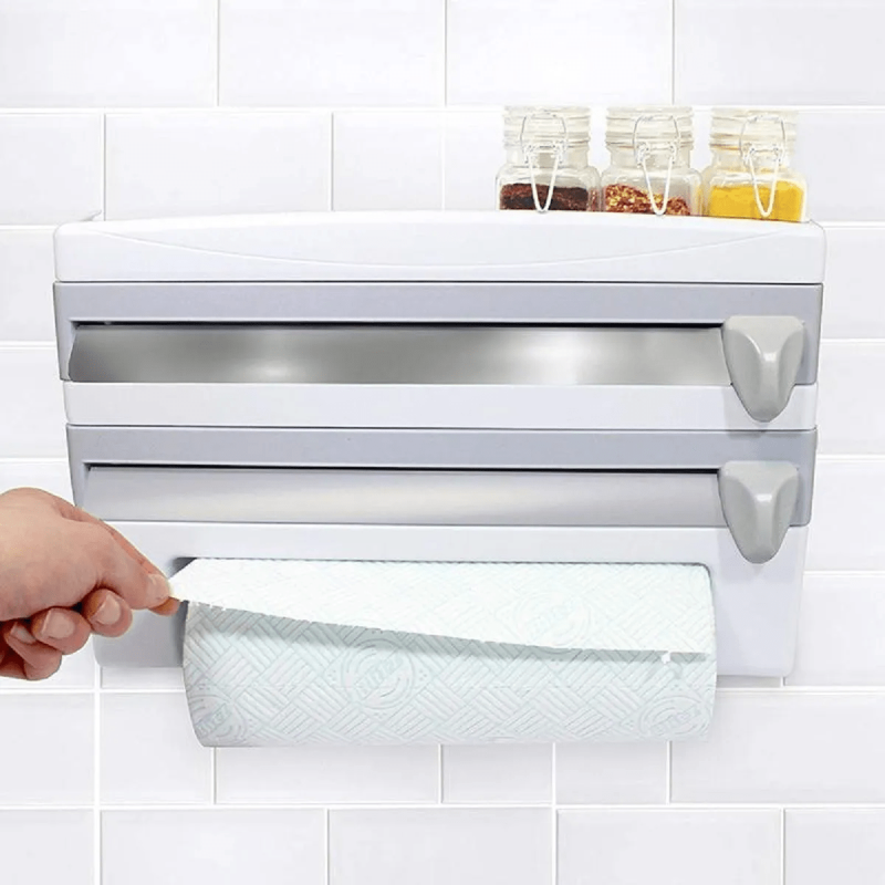 Porta Rolos Suporte Masterpro Temperos Alumínio Papel Toalha