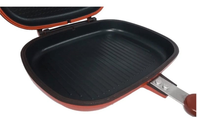 Panela Frigideira Dupla Max Chef Antiaderente Multiuso