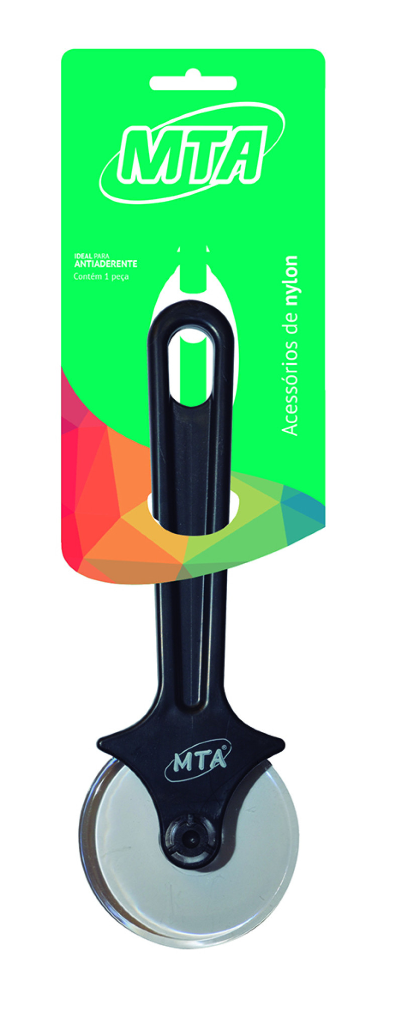 Cortador de Pizza de Nylon Preto Injetado Mta Cozinha