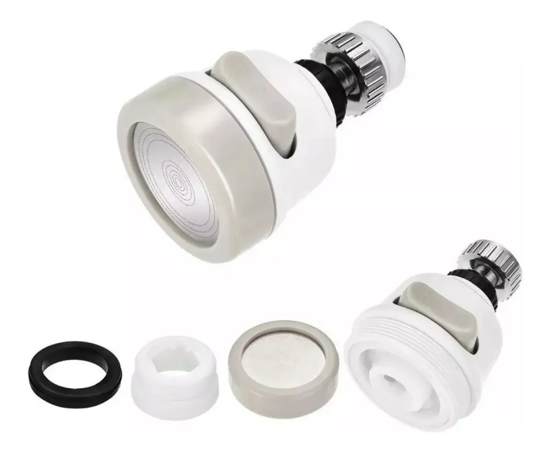 Bico Torneira Adaptável Rotativo 3 Modos, Móvel Acqua360 Top