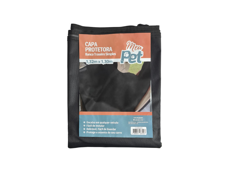  Capa Protetora PET P/ Banco Traseiro Impermeável Resistente