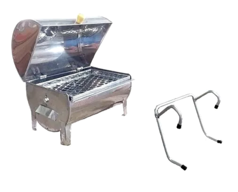 Churrasqueira Eliza Inox Bafinho 30x20 Para Pesca.