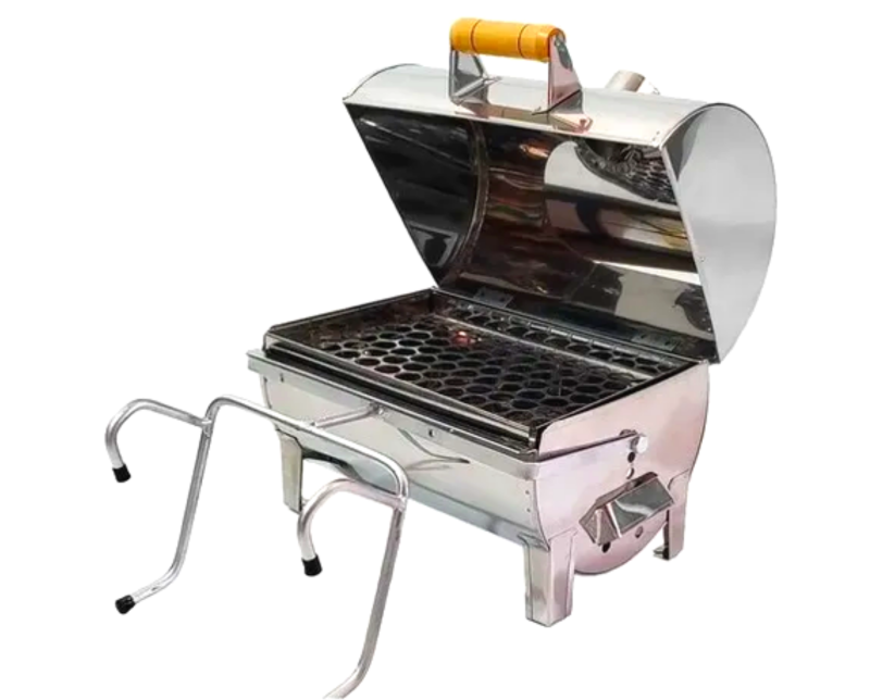 Churrasqueira Eliza Inox Bafinho 30x20 Para Pesca.