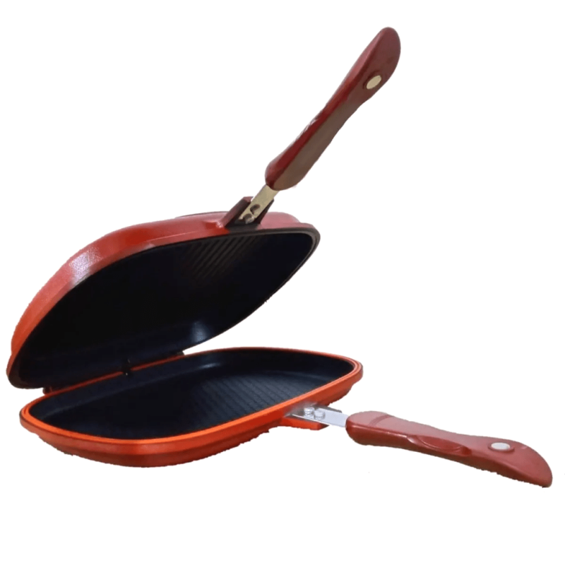 Panela Frigideira Dupla Max Chef Antiaderente Multiuso