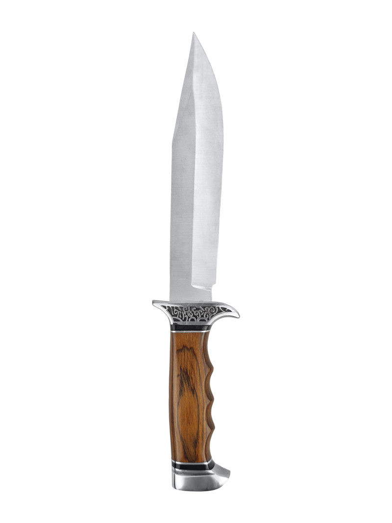 Faca Artesanal INOX 19cm Cabo em madeira K313A 
