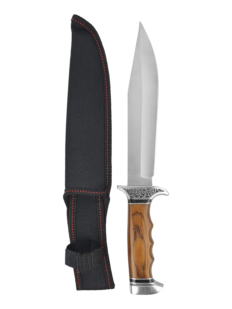 Faca Artesanal INOX 19cm Cabo em madeira K313A 