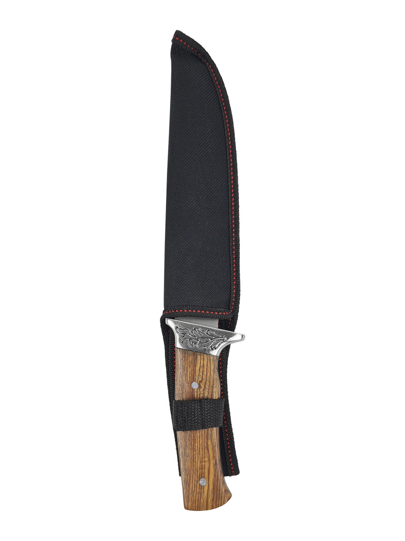 Faca Artesanal INOX 17cm Cabo em madeira A84