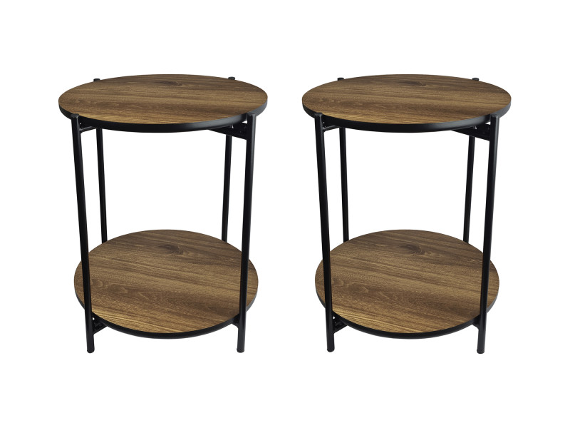 Mesa Dupla Articulada Lateral Moderna Para Sala, Quarto ou Escritório.
