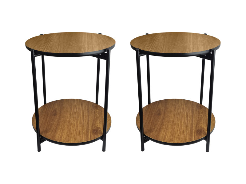 Mesa Dupla Articulada Lateral Moderna Para Sala, Quarto ou Escritório.