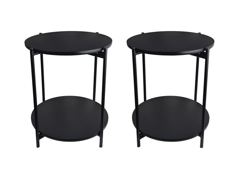 Mesa Dupla Articulada Lateral Moderna Para Sala, Quarto ou Escritório.