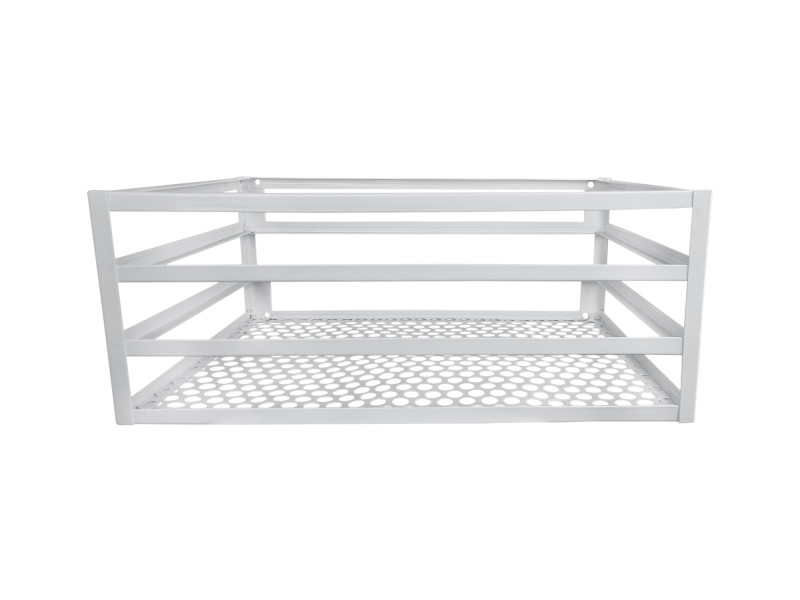 Lixeira De Portão, Grade ou Muro Anticorrosiva Grande-Branco