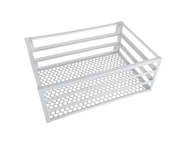 Lixeira De Portão, Grade ou Muro Anticorrosiva Grande-Branco
