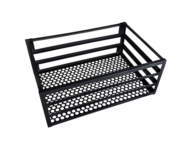 Lixeira De Portão, Grade ou Muro Anticorrosiva Grande-Preto