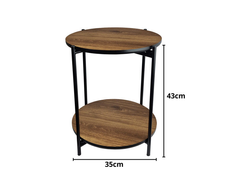 Mesa Dupla Articulada Lateral Moderna Para Sala, Quarto ou Escritório.