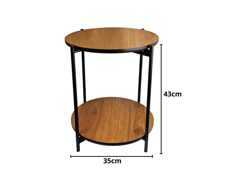 Mesa Dupla Articulada Lateral Moderna Para Sala, Quarto ou Escritório.