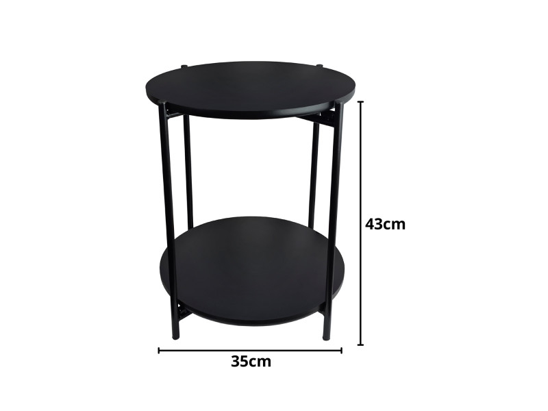 Mesa Dupla Articulada Lateral Moderna Para Sala, Quarto ou Escritório.