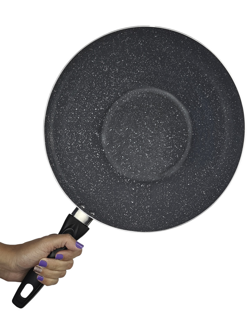 Panela Frigideira Wok 30cm com tampa 