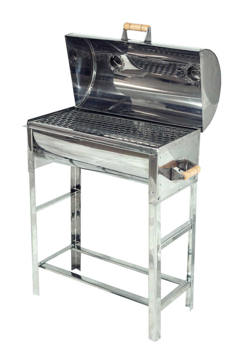 Churrasqueira Super Bafinho Inox Com Gaveta Eliza