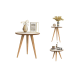 Conjunto 3 Mesas Classic Centro Lateral Apoio Retro Palito
