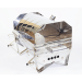 Churrasqueira Para Barco De Inox Com Suporte Grelha De Inox
