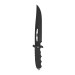 Faca Artesanal Preta INOX 34cm  