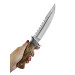 Faca Artesanal INOX 17cm Cabo em madeira A83