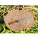 Faca Artesanal INOX 17cm Cabo em madeira A83