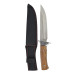 Faca Artesanal INOX 17cm Cabo em madeira A84