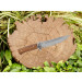 Faca Artesanal INOX 17cm Cabo em madeira A84