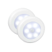 Luminárias Led Interior Sensor De Presença Pilha Sem Fio 2un