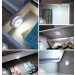 Luminárias Led Interior Sensor De Presença Pilha Sem Fio 2un