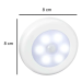 Luminárias Led Interior Sensor De Presença Pilha Sem Fio 2un