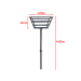 Lixeira para Calçada/Rua anti-ferrugem