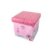 Puff Box Estampado Prático Guardar Brinquedos