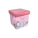 Puff Box Estampado Prático Guardar Brinquedos